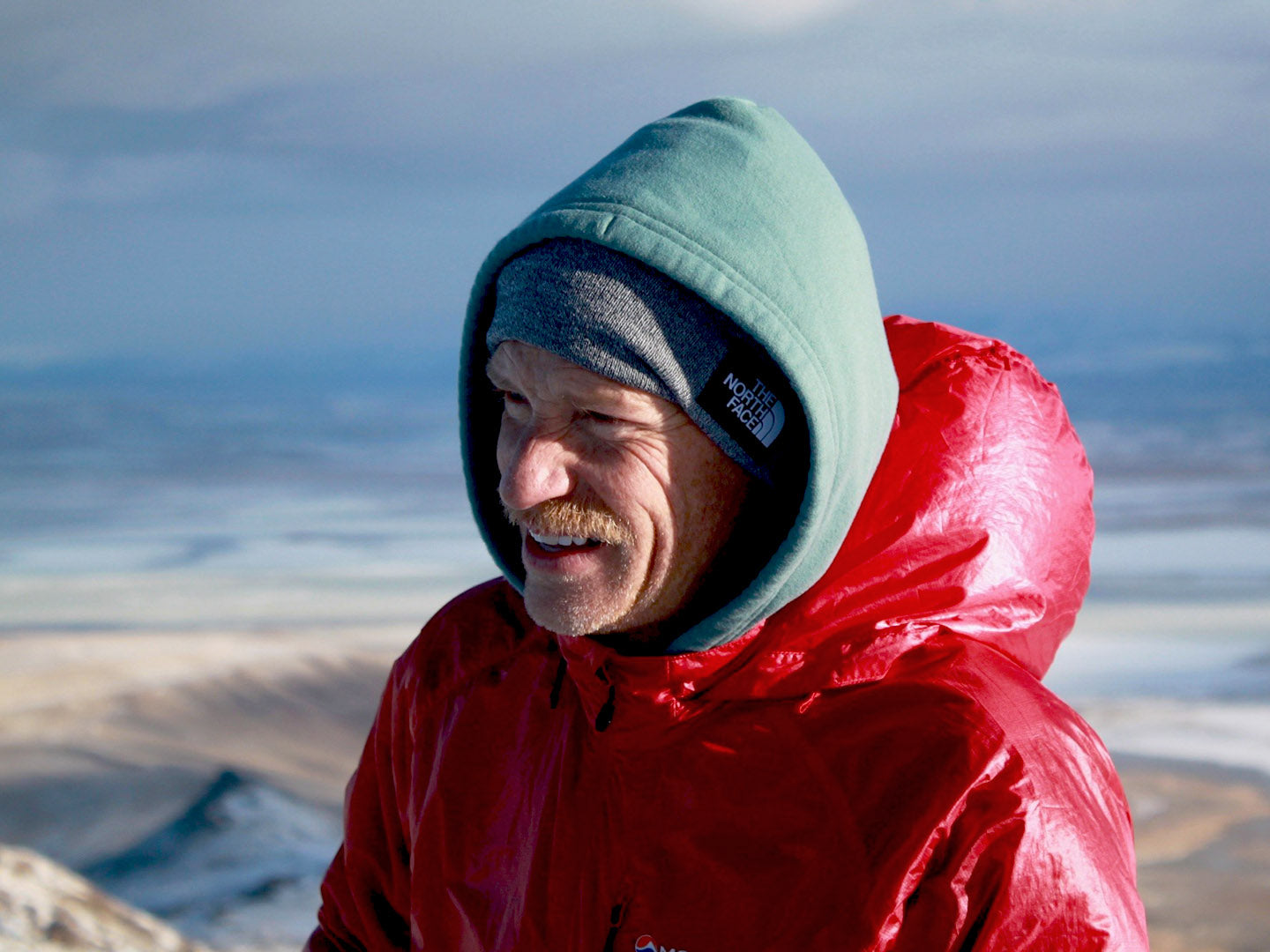 Matthew Van Horn atop Frary peak, Antelope Island, Utah