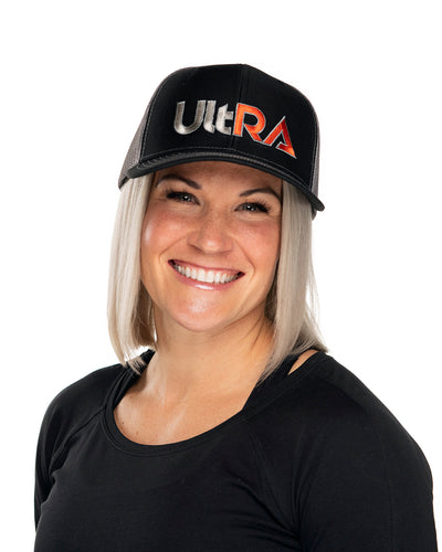 Ultra Snap Back Trucker Hat - Black/Charcoal