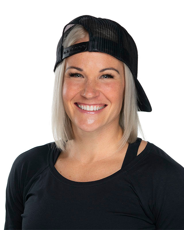 Ultra Snap Back Trucker Hat - Black/Black